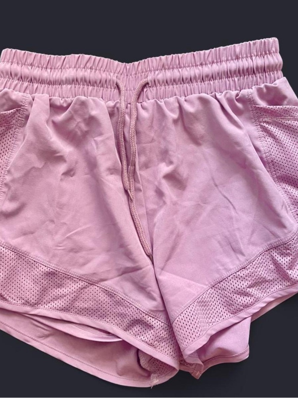 Women’s Pink Athletic Drawstring Shorts